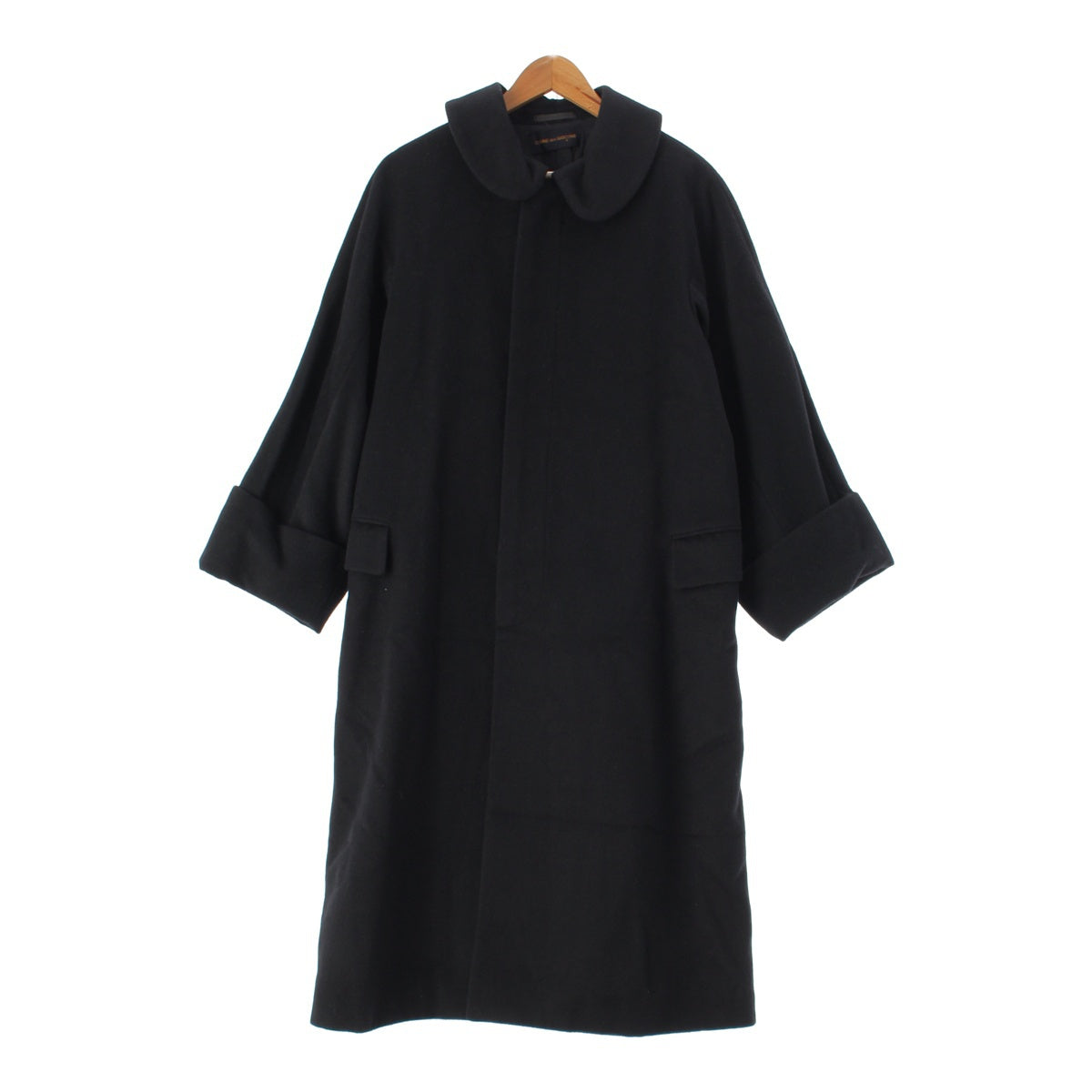 COMME des GARCONS 92AW wool Round collar, oversized, long coat outer GC-050260 black