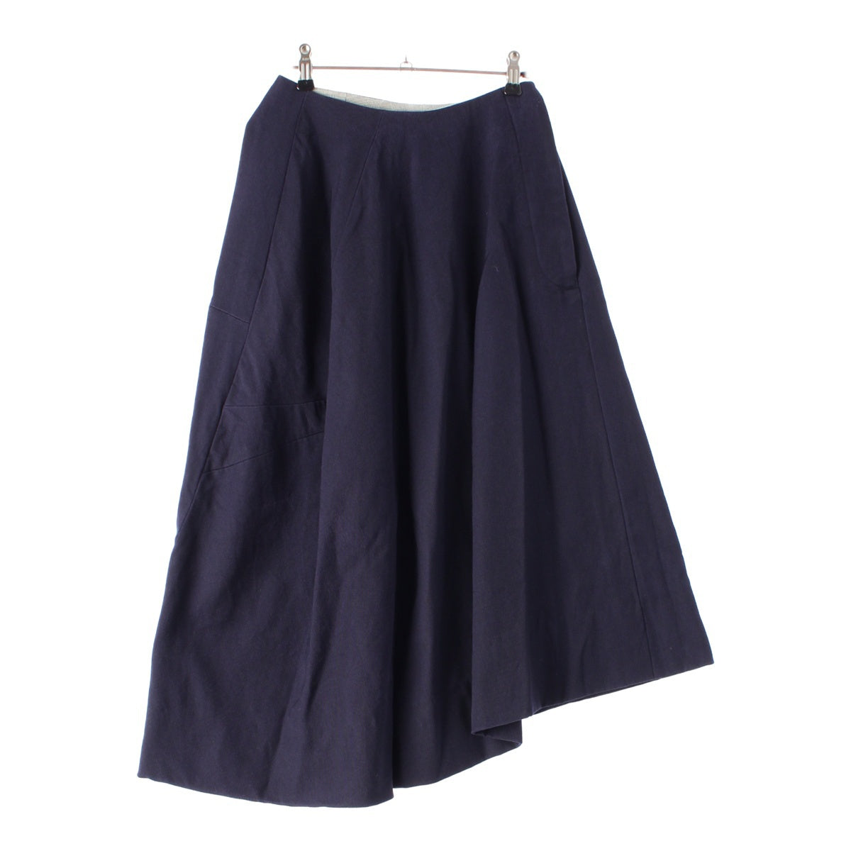 COMME des GARCONS 98AW wool Transformation Design Midi skirt GS-04031S Navy S