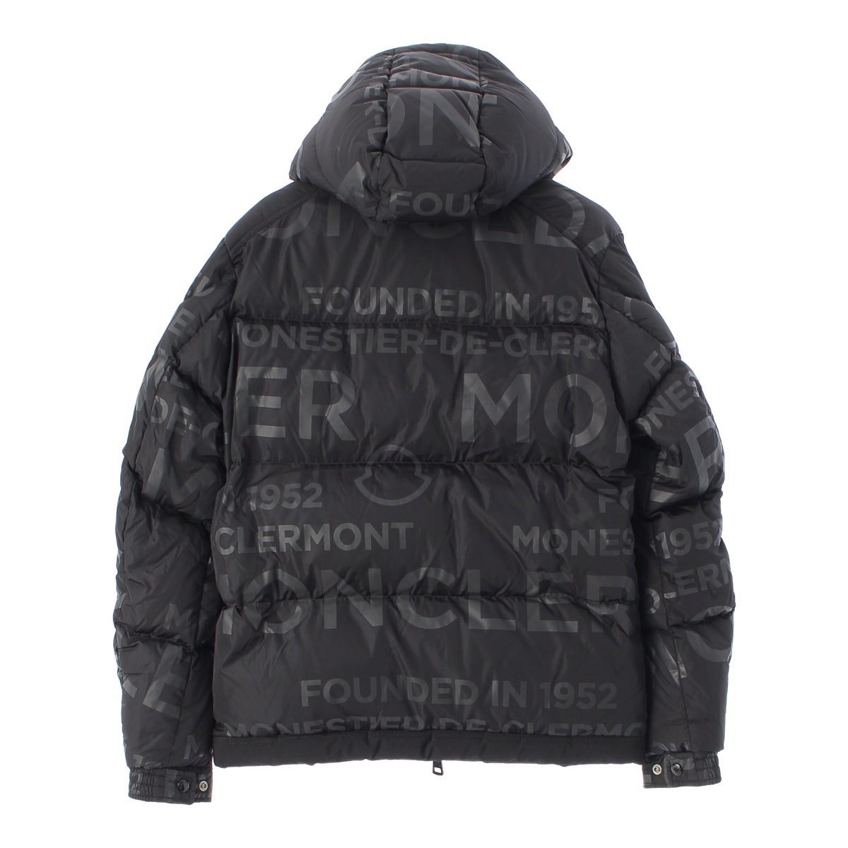 MONCLER 22 years TARENTAISE ナイロン ウール Logo print hood boa 2way Down jacket outer black 3