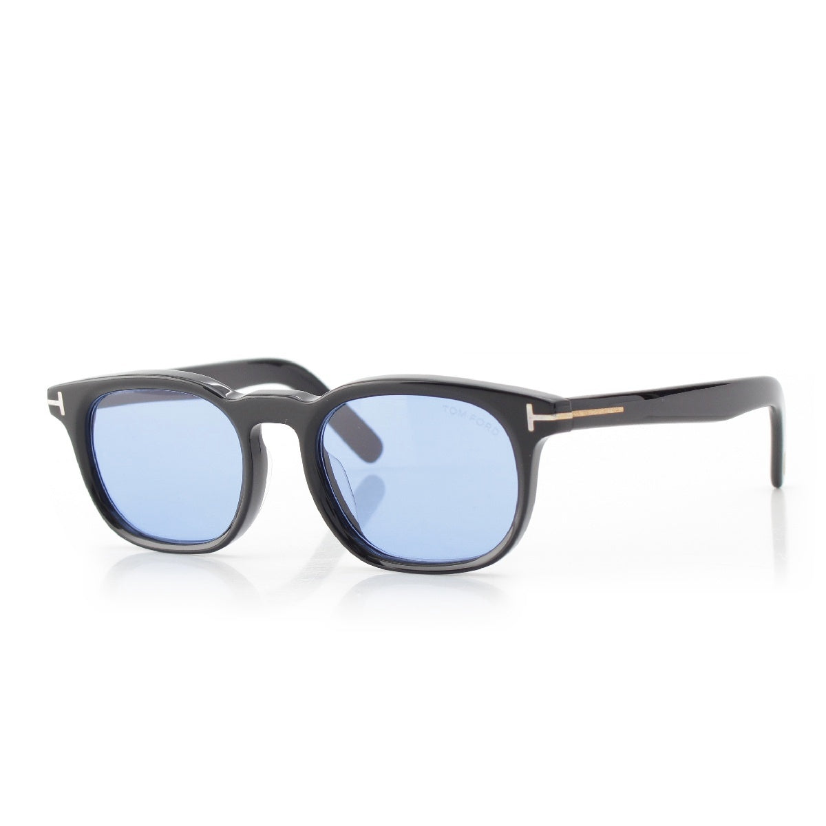 TOM FORD plastic T logo wellington sunglasses Eyewear TF1122-D Black blue