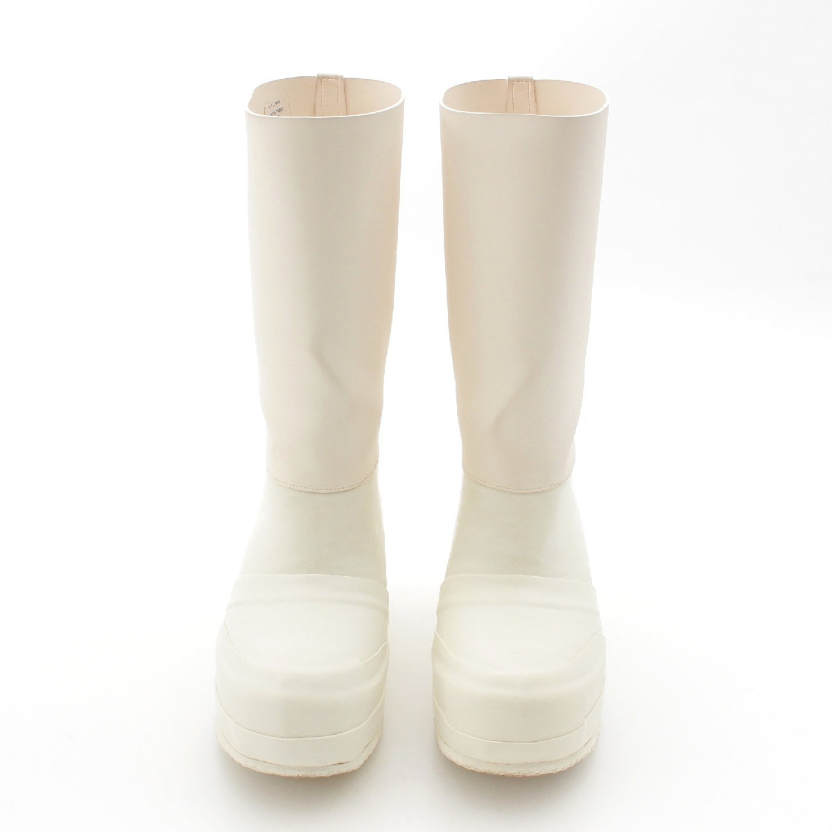 CELINE 18AW Phoebe period rubber By color Rain shoes boots 327017RSBC  White pink 37