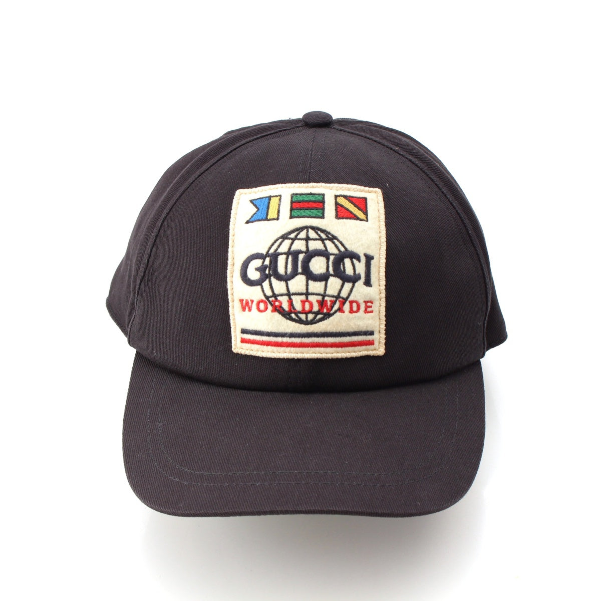 GUCCI 20Stainless Steel cotton Worldwide Baseball Patch cap hat 599226 black XL