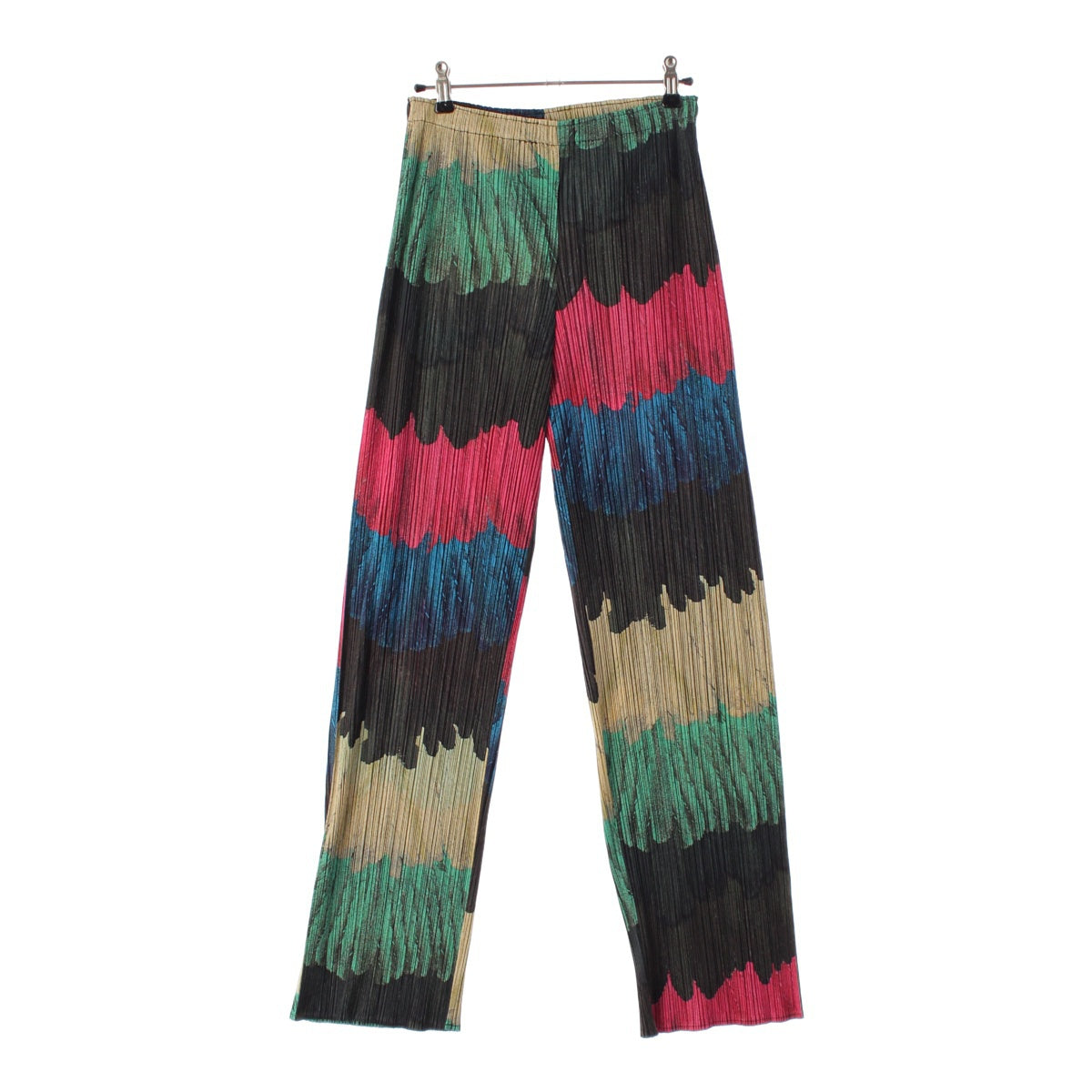 PLEATS PLEASE ISSEY  All-over pattern, asymmetrical design Pants Bottoms PP33-JF711 multicolor 3