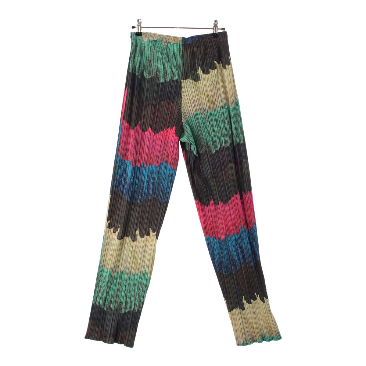 PLEATS PLEASE ISSEY  All-over pattern, asymmetrical design Pants Bottoms PP33-JF711 multicolor 3