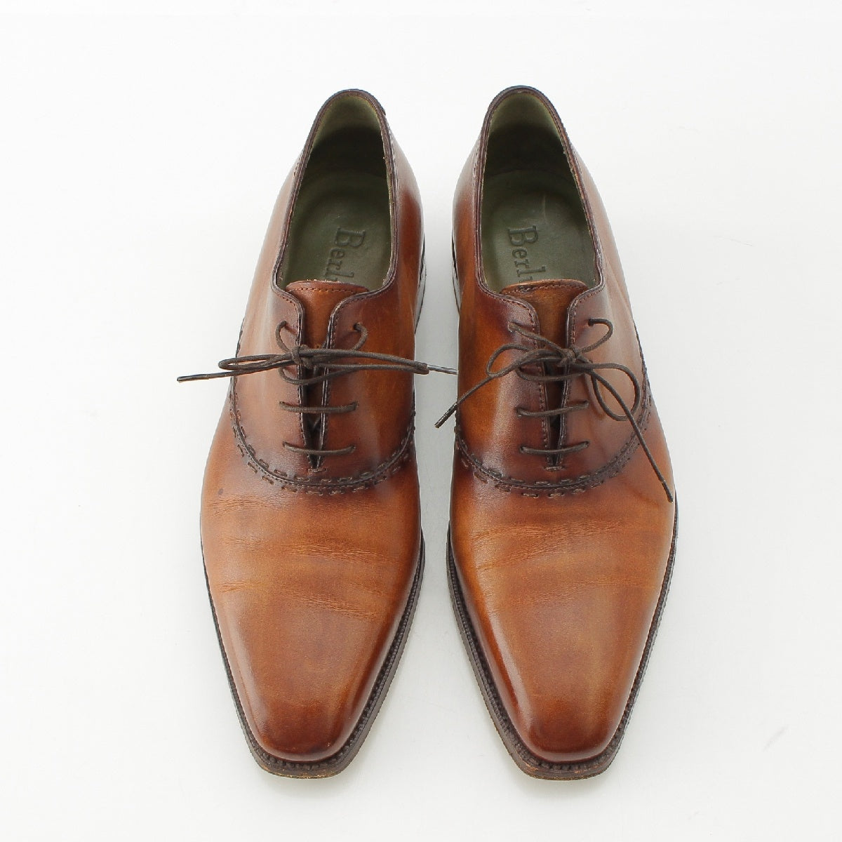 Berluti Alessandro Demmejur leather Stitch Patine Business Dress shoes Brown 8