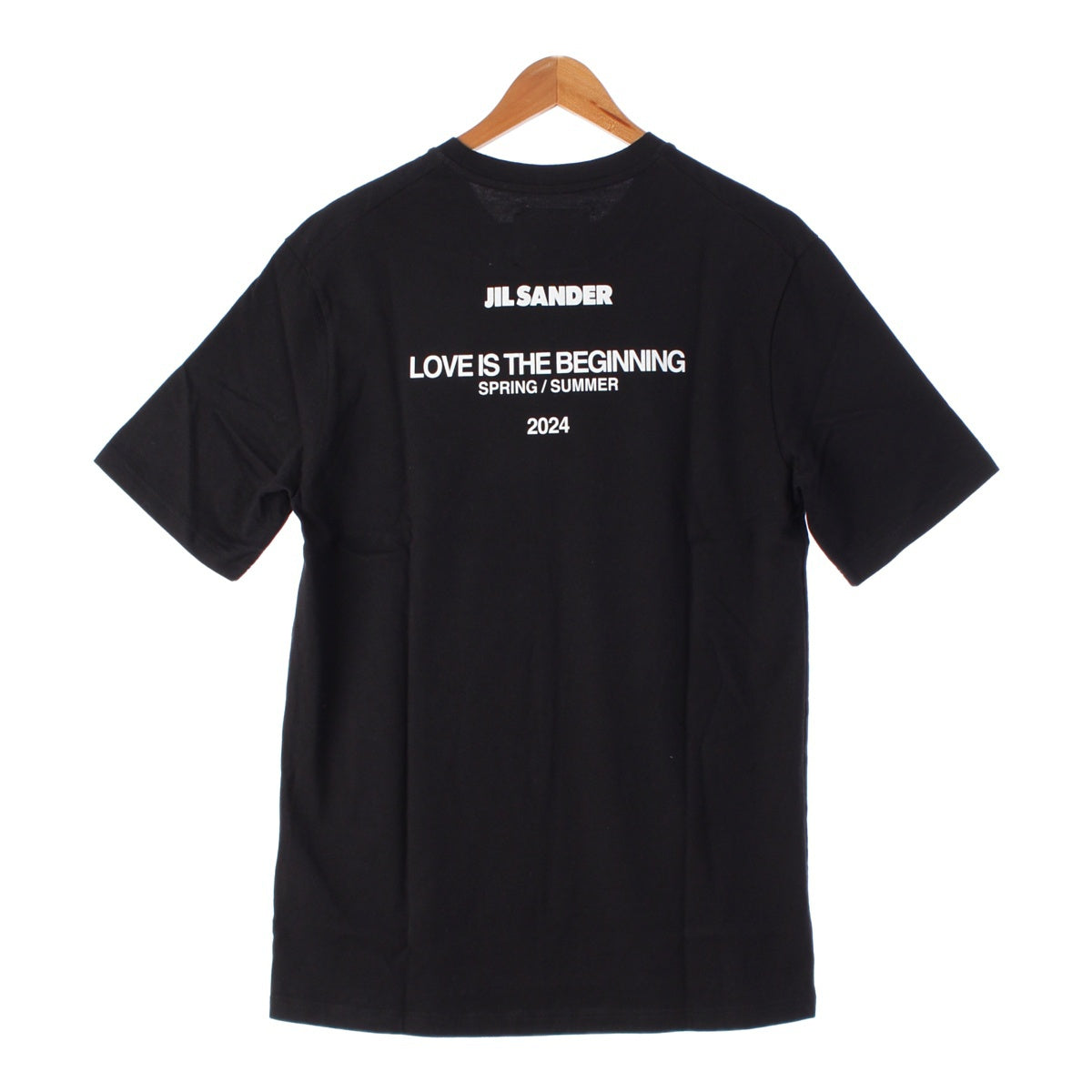 JIL SANDER 2024 cotton Back logo Short sleeve T-shirt Tops cut black M