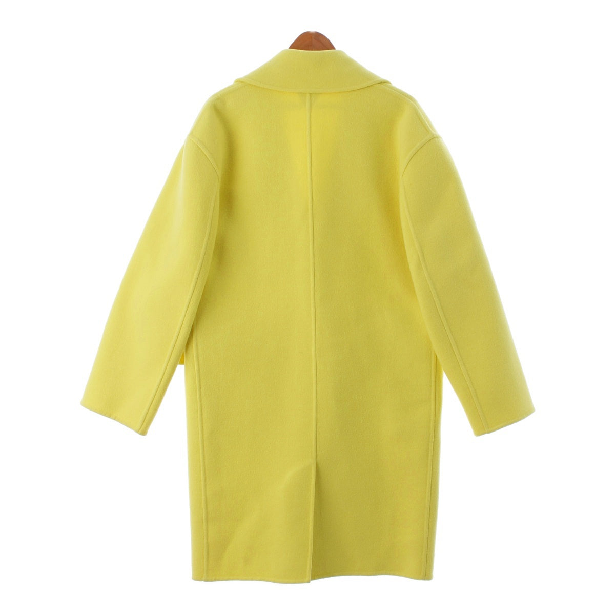 BOTTEGAVENETA cashmere Triangle Pocket Oversized Long coat 689344 yellow 38