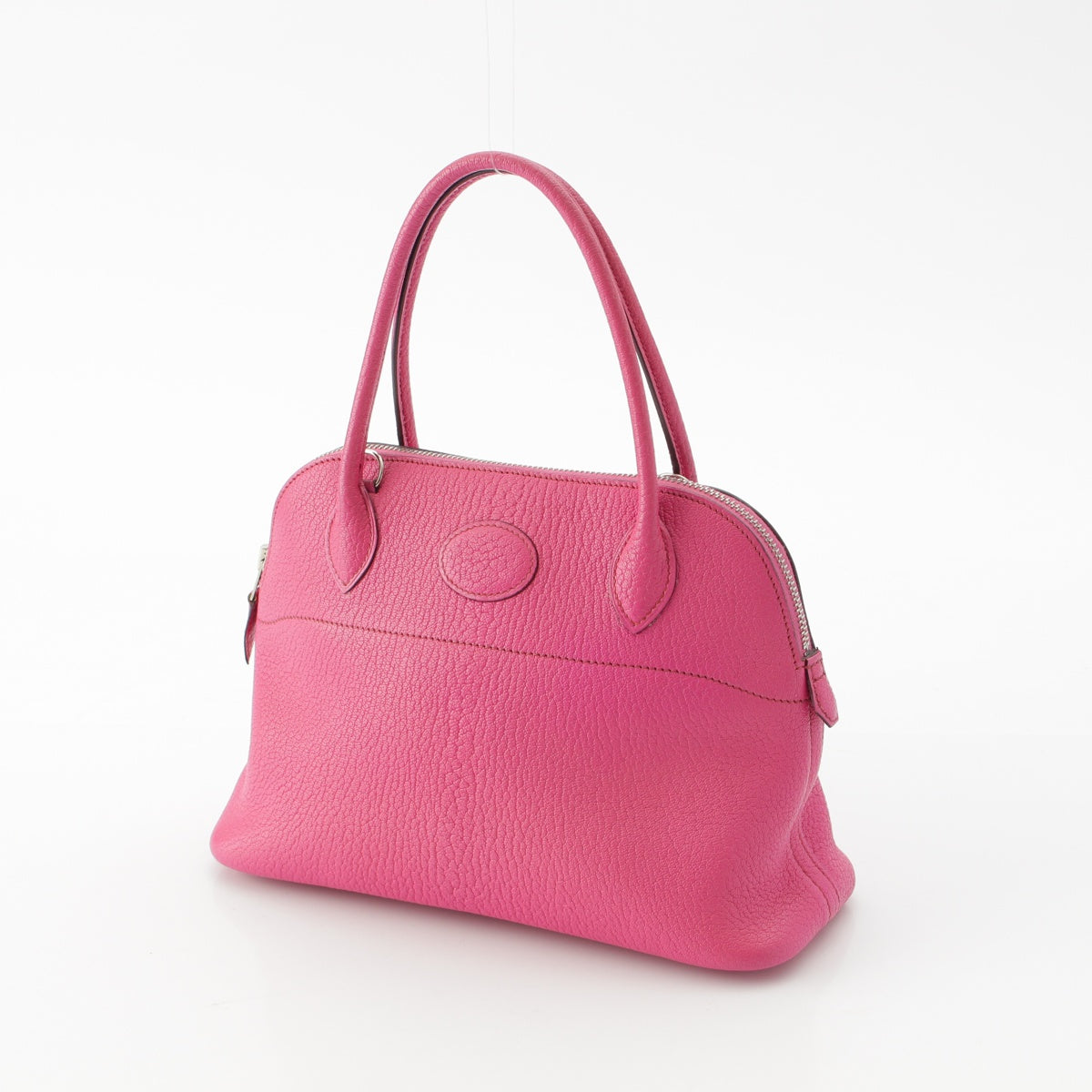 HERMES □ K stamp Bored 27 Chevre Chevre Mysore 2WAY Shoulder Handbag SilverMetal Fuchsia Pink