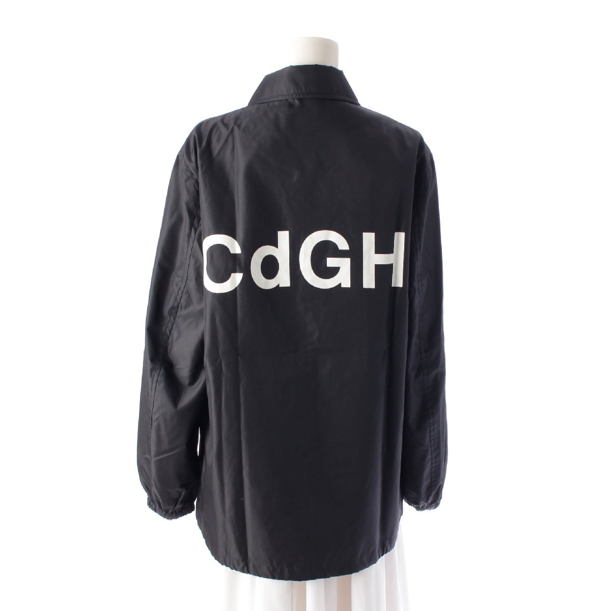 COMME des GARCONS AD1999 Homme Nylon Zip-up back logo coach jacket Nylon jacket HJ-100770 black M