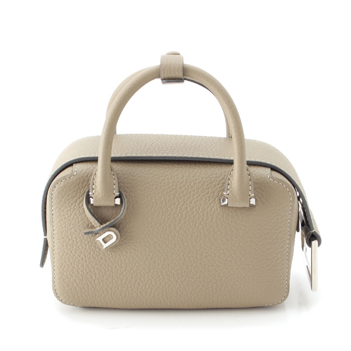 Delvaux cool box nano Taurillon Clemence soft grain leather 2WAY Shoulder Handbag AA0669AQY0AKSPA  Trutierle Gray