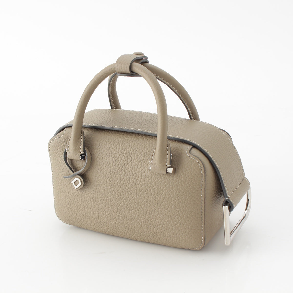 Delvaux cool box nano Taurillon Clemence soft grain leather 2WAY Shoulder Handbag AA0669AQY0AKSPA  Trutierle Gray