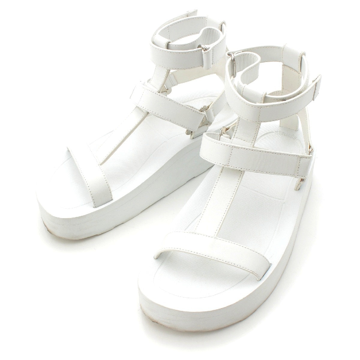 HERMES ENID Enid leather Ankle Strap Sports Sandals FR221033Ｚ white 37