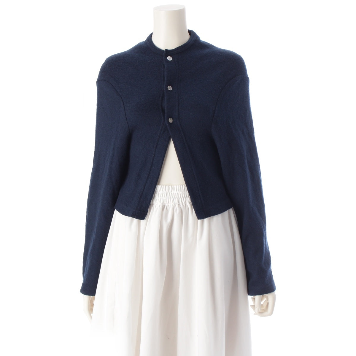 COMME des GARCONS Nylon Flat Garment Felt cardigan GT-040240 blue