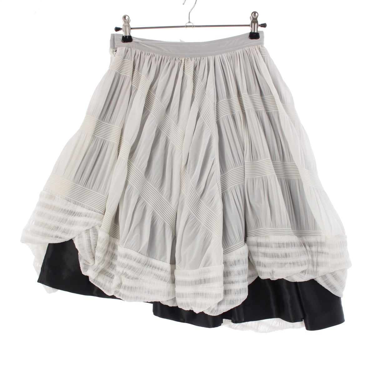 COMME des GARCONS Double Design skirt GS-11039S White black S