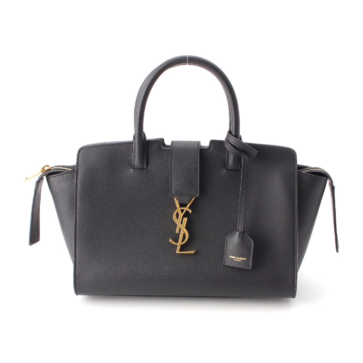 SAINT LAURENT Downtown Kabas leather YSL logo 2way Handbag 635346 black