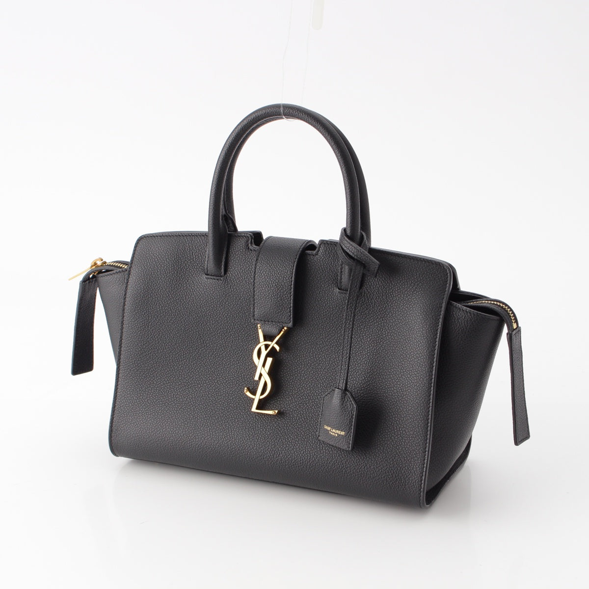 SAINT LAURENT Downtown Kabas leather YSL logo 2way Handbag 635346 black