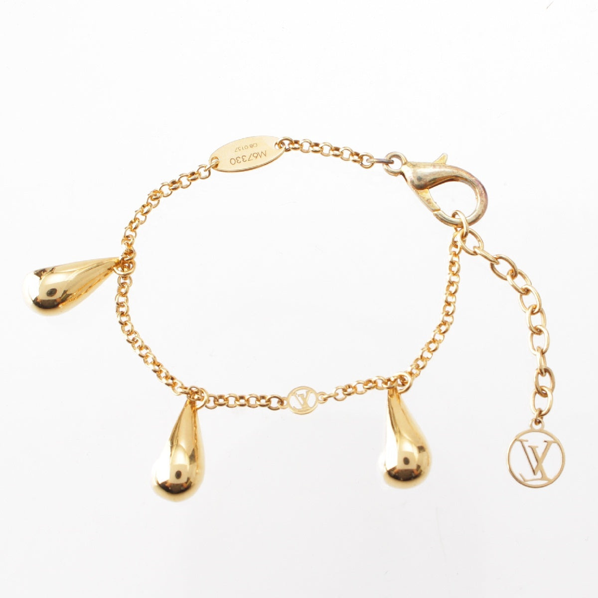 LOUIS VUITTON Bracelet Pearly Glam Gold Plated Pearl Monogram Chain bracelet M67330 gold