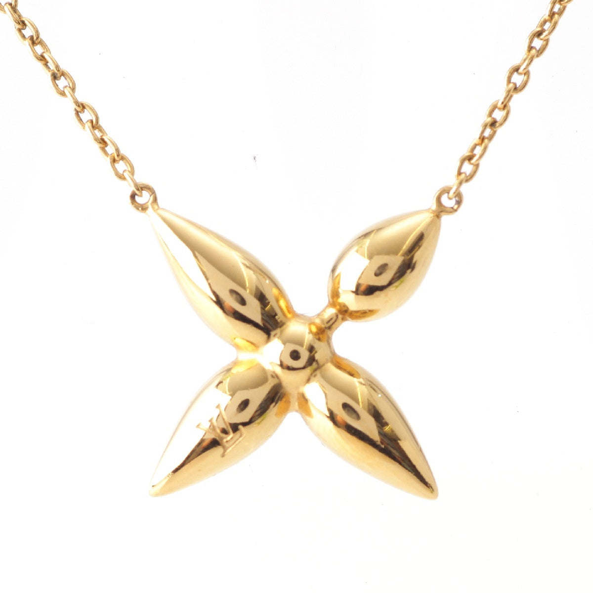 LOUIS VUITTON Collier Louisette Gold Plated Necklace M00365 gold