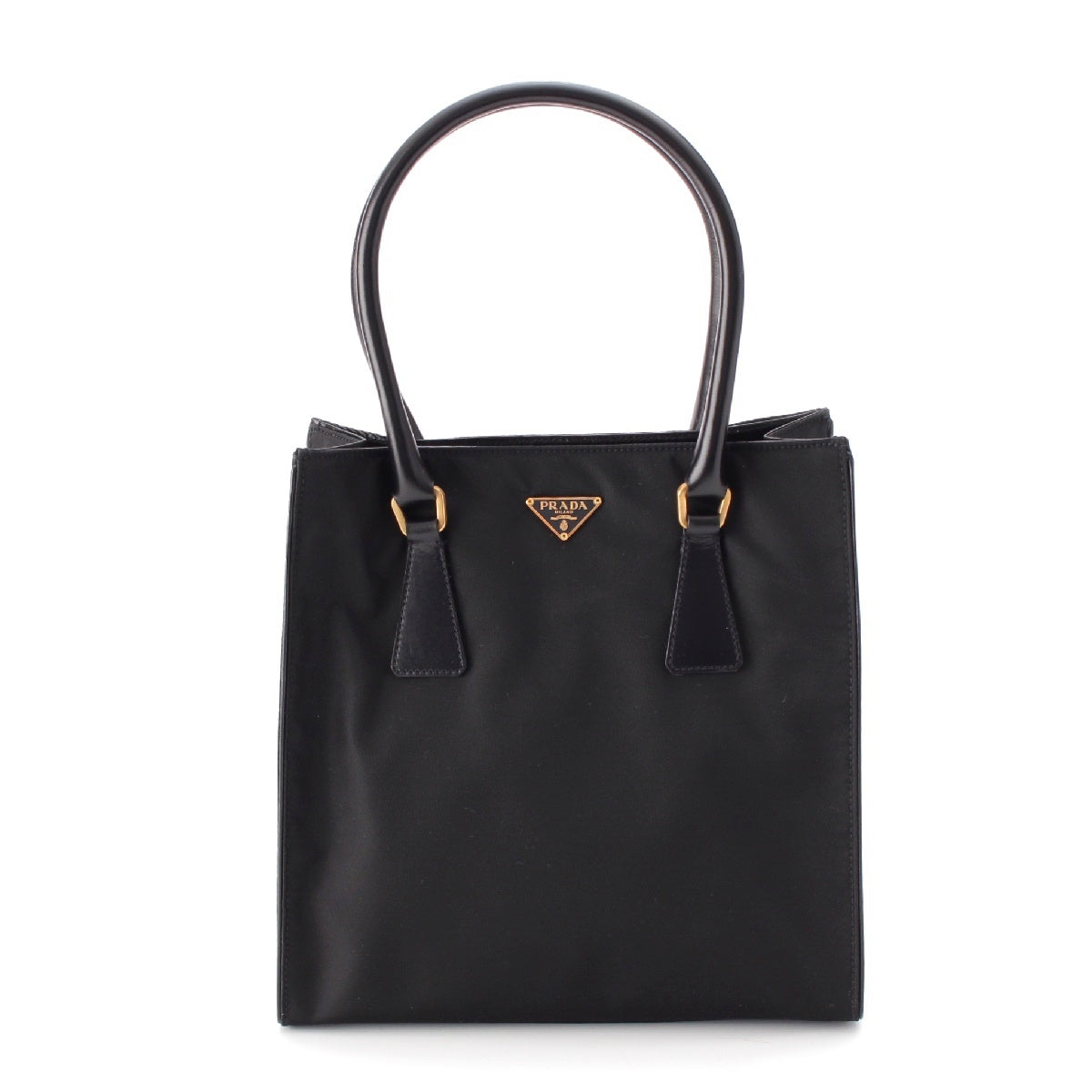 PRADA Test nylon Triangle logo Tote Bag BN0280 black