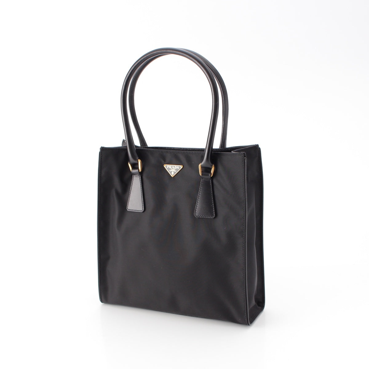 PRADA Test nylon Triangle logo Tote Bag BN0280 black