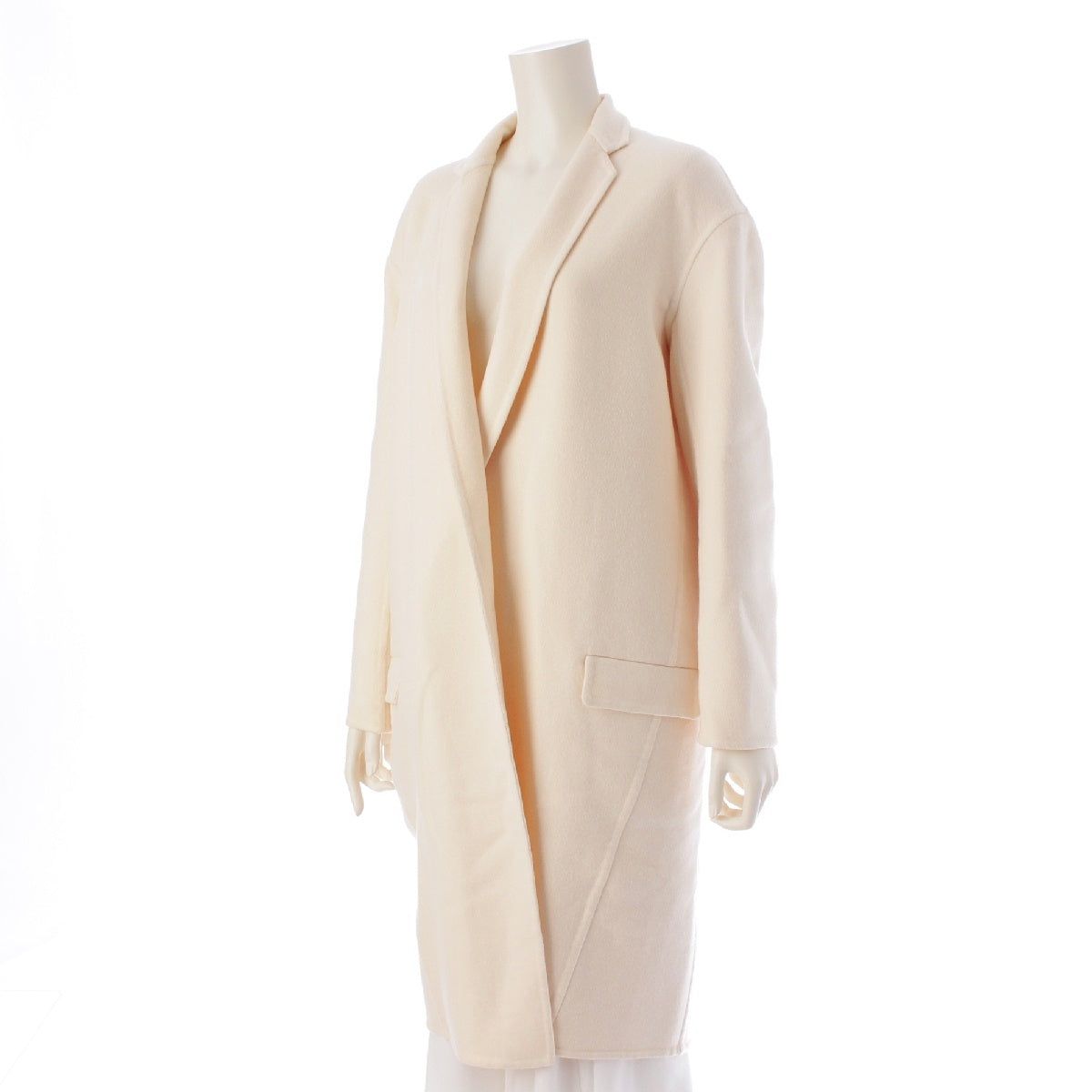 CELINE Phoebe Eggcrombie cashmere Gown Long coat 2 8H13/670 beige 34