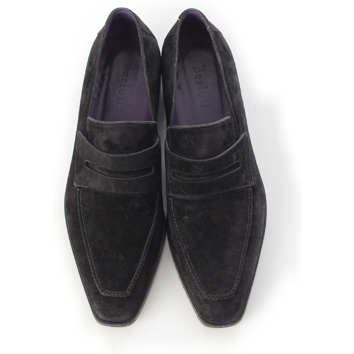 Berluti suede Andy loafers Dress shoes black 8