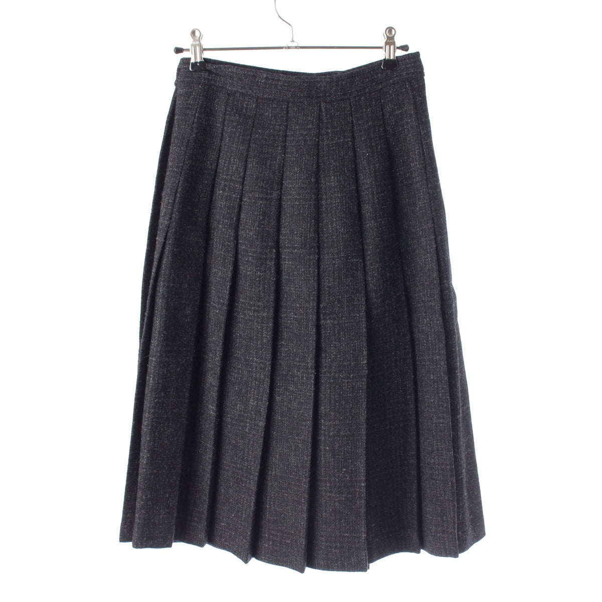 tricot COMME des GARCONS 80S Wool nylon Pleated side buttons skirt TS-080110 gray