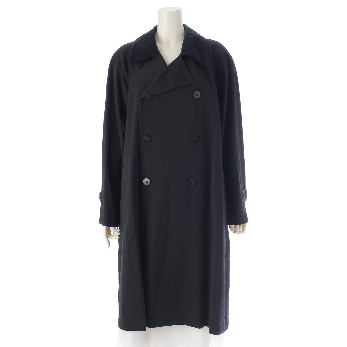 tricot COMME des GARCONS 88AW AD1988 Wool gabardine Oversized collar coat outer TC-05030 black