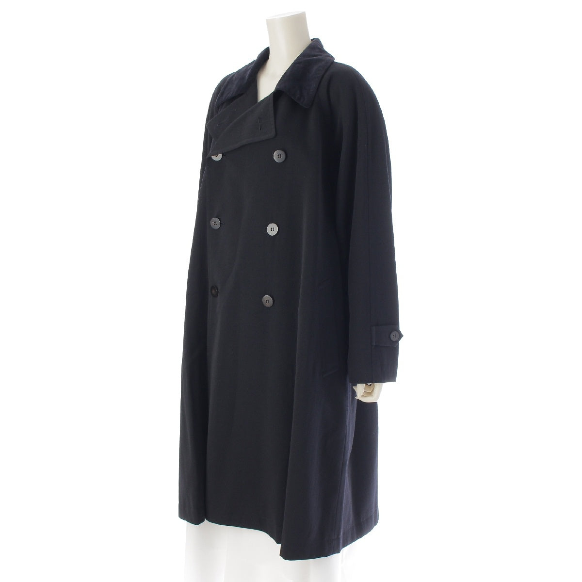 tricot COMME des GARCONS 88AW AD1988 Wool gabardine Oversized collar coat outer TC-05030 black