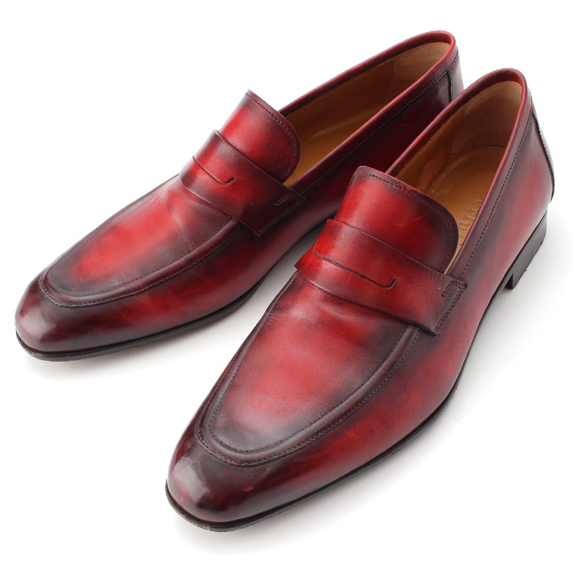 Berluti Patine leather loafers Business shoes Dress shoes Red 8