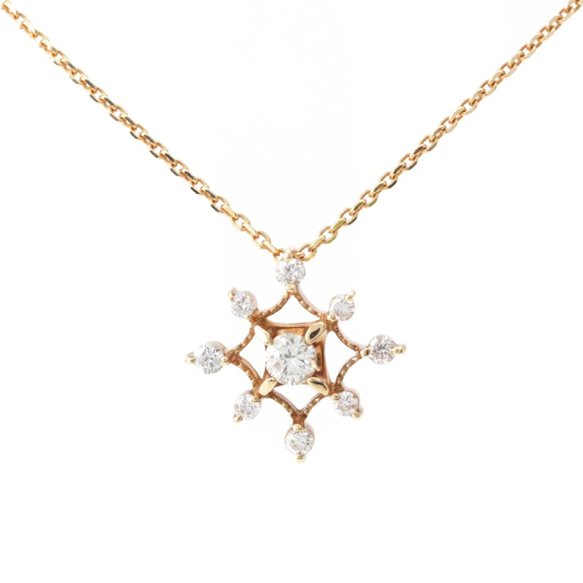 Vendome Aoyama Vendome Aoyama Diamond 0.2ct Necklace K18 750YG gold 2.3g