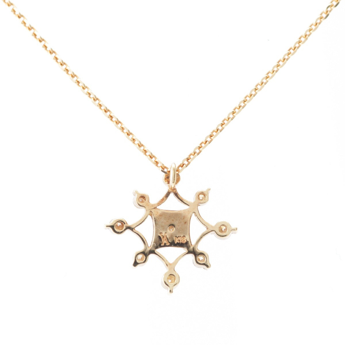 Vendome Aoyama Vendome Aoyama Diamond 0.2ct Necklace K18 750YG gold 2.3g