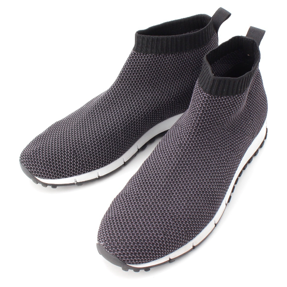 JIMMY CHOO knit Knit socks sneakers shoes gray 42