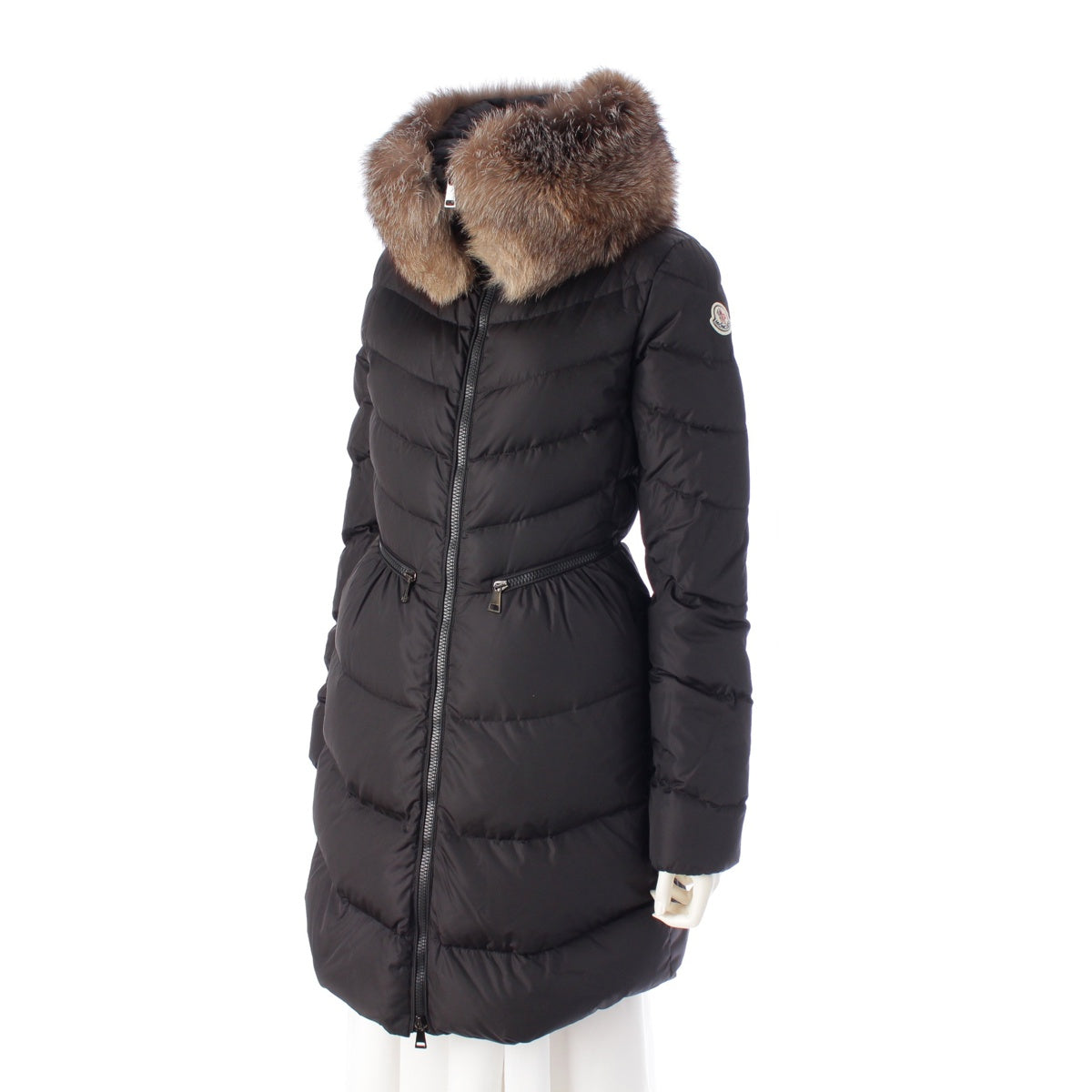 MONCLER MIRIELON With fur down coat outer black 00