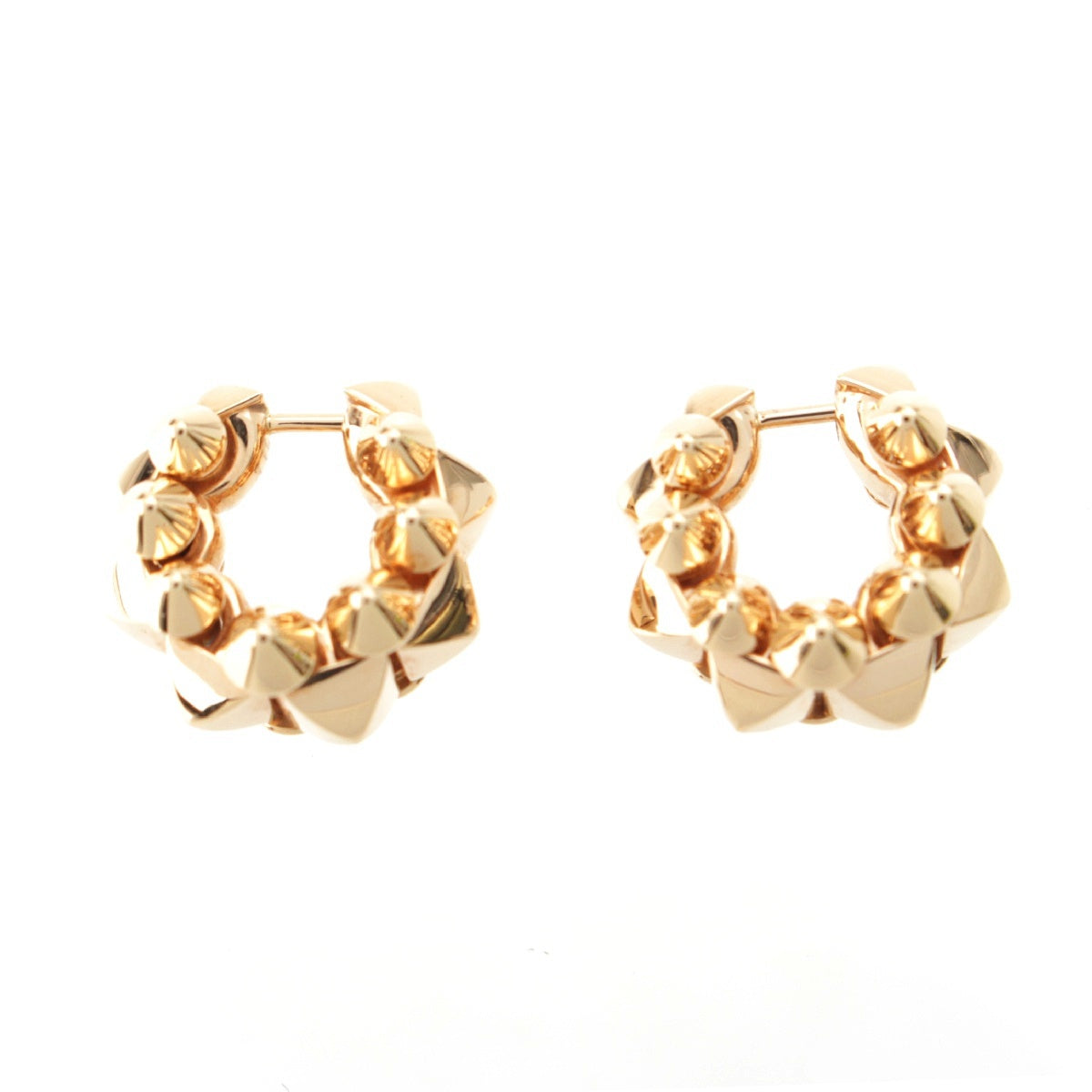 CARTIER Clash de Cartier Studded Hoops Pierce Earrings Jewelry Au750 K18YG CRB8301444 gold LM 20.1g