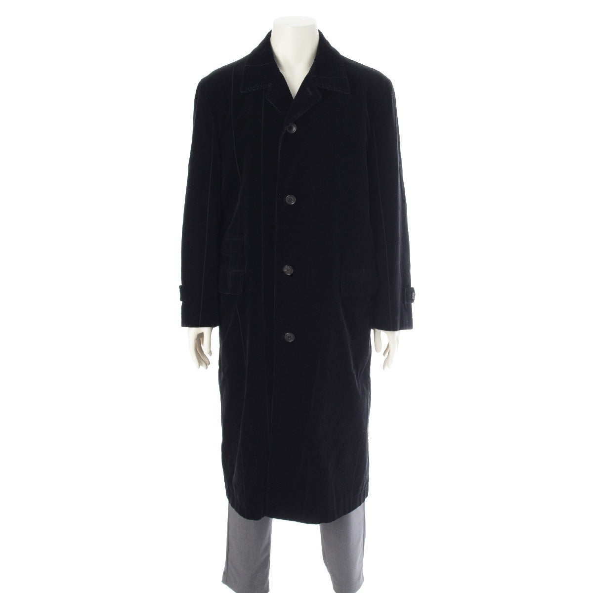 COMME des GARCONS HOMME 98AW AD1998 cotton Corduroy Over coat outer HC-07008M black