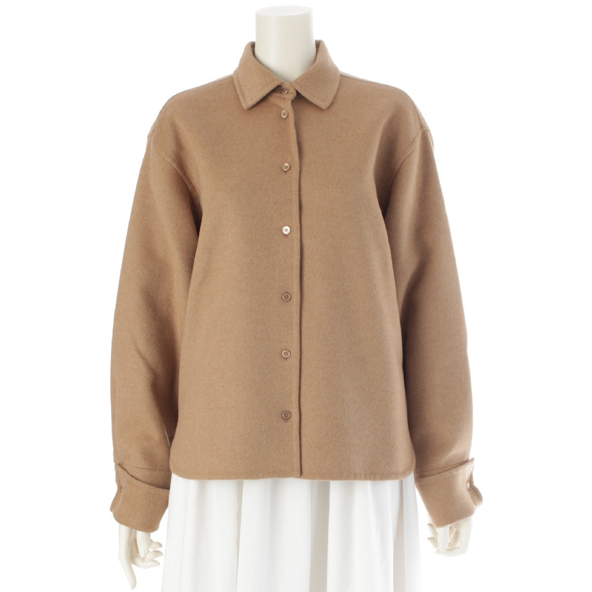 MAX MARA SFILATA Cutietoamano POPLI Camel hair Felt fool Long sleeve shirt Tops Jackets Blousons 23119603366 Camel brown IT36