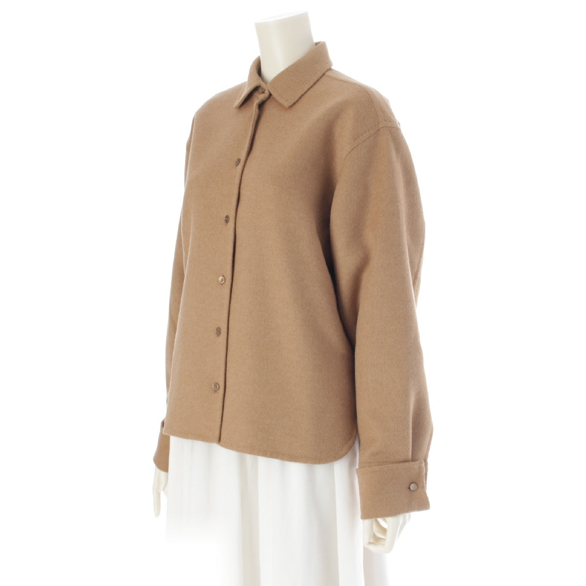 MAX MARA SFILATA Cutietoamano POPLI Camel hair Felt fool Long sleeve shirt Tops Jackets Blousons 23119603366 Camel brown IT36