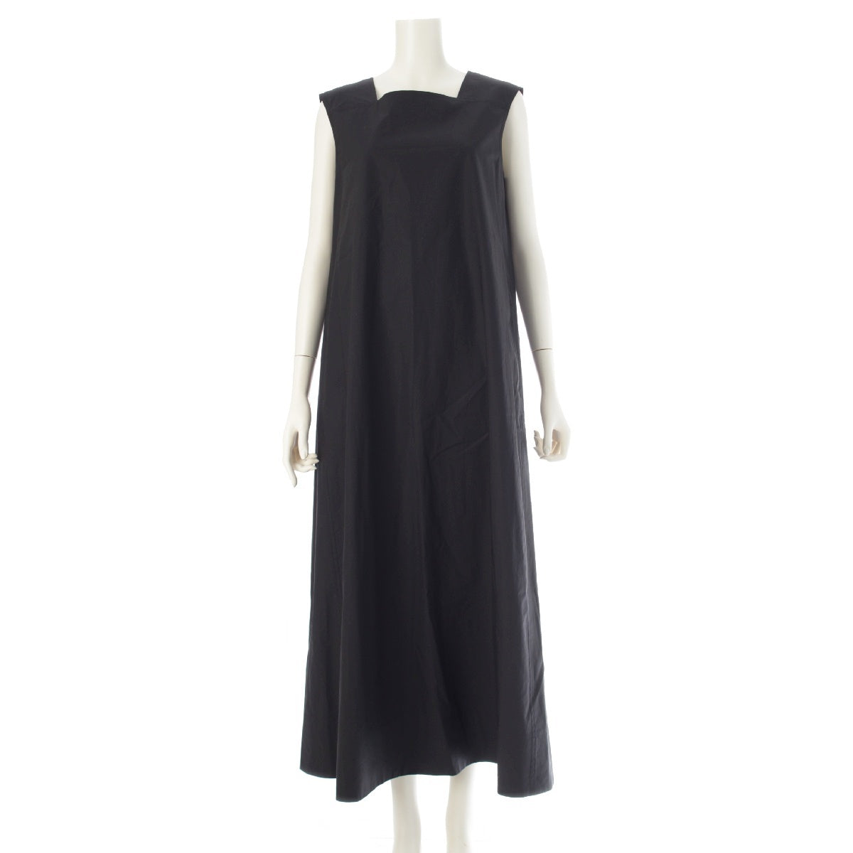 Drawer cotton Square neckline Sleeveless one piece dress 6526-234-1392 black 38