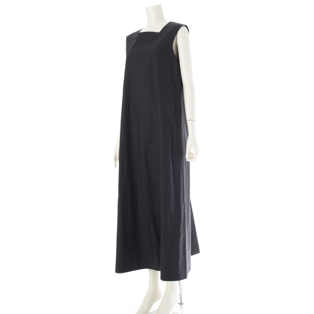 Drawer cotton Square neckline Sleeveless one piece dress 6526-234-1392 black 38