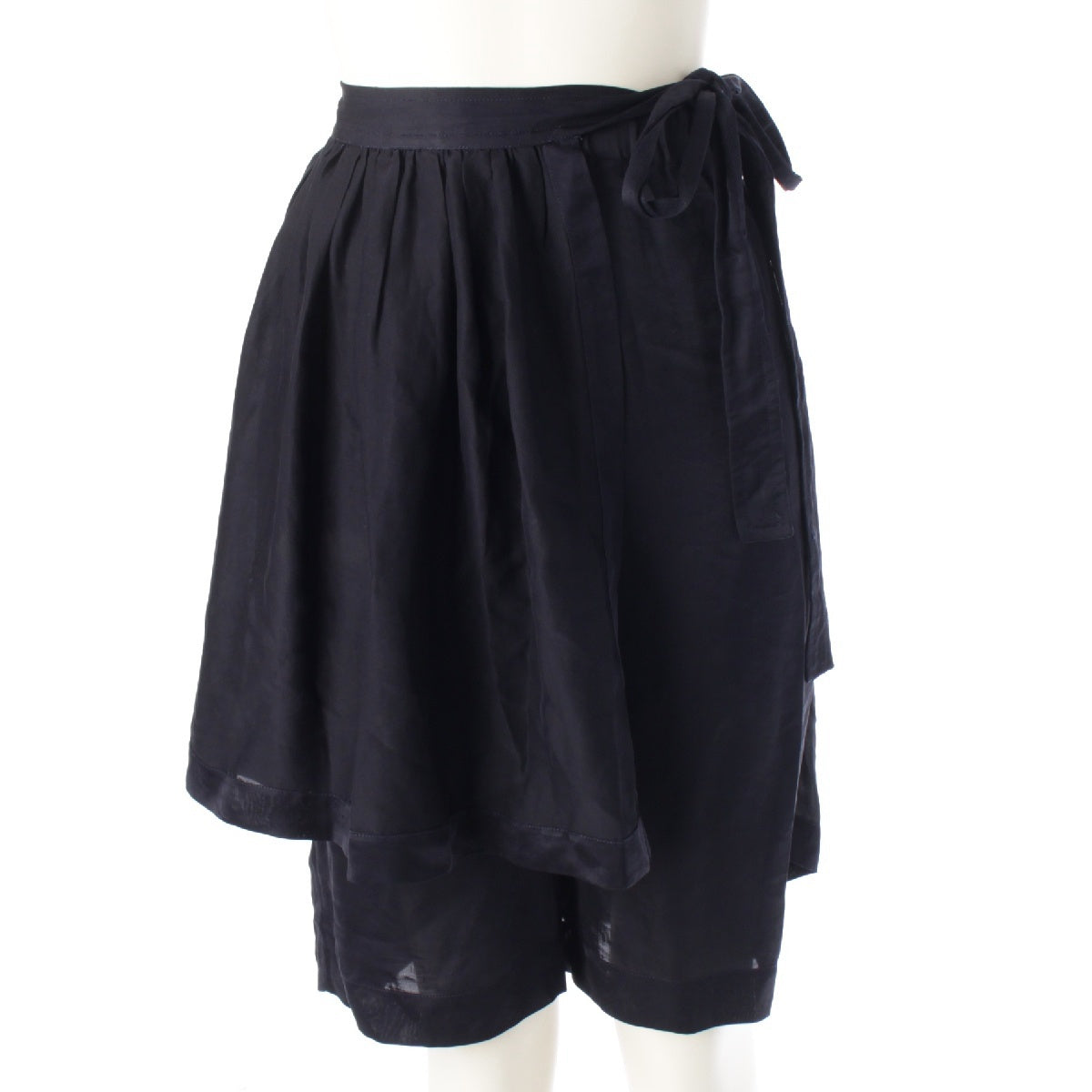 COMME des GARCONS AD1988 Triacetate Wrap design modified skirt Shorts GP‐110310 Navy -