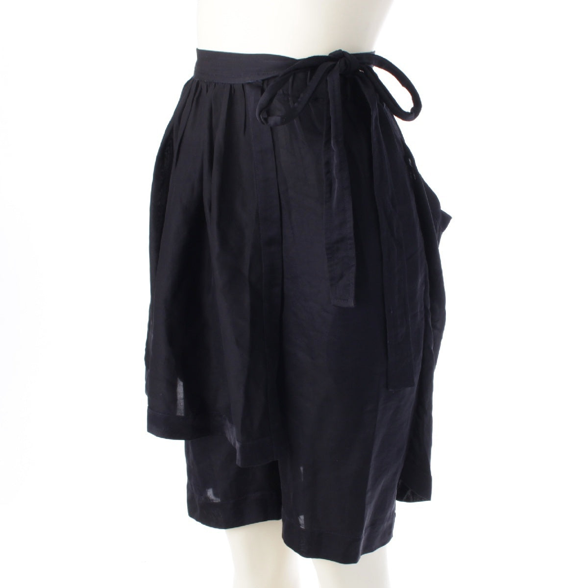 COMME des GARCONS AD1988 Triacetate Wrap design modified skirt Shorts GP‐110310 Navy -