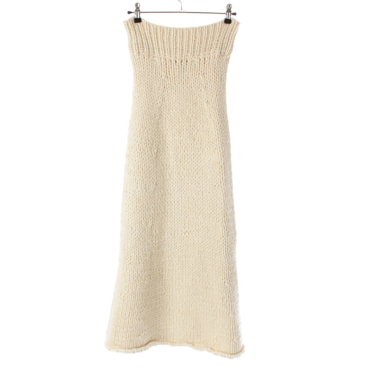 COMME des GARCONS AD1996 97Stainless Steel wool Body Meets Knit skirt GN-100040 Ivory -