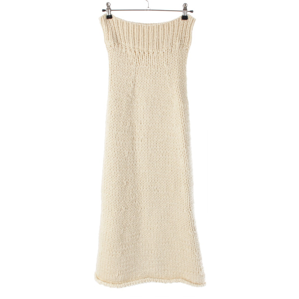 COMME des GARCONS AD1996 97Stainless Steel wool Body Meets Knit skirt GN-100040 Ivory -