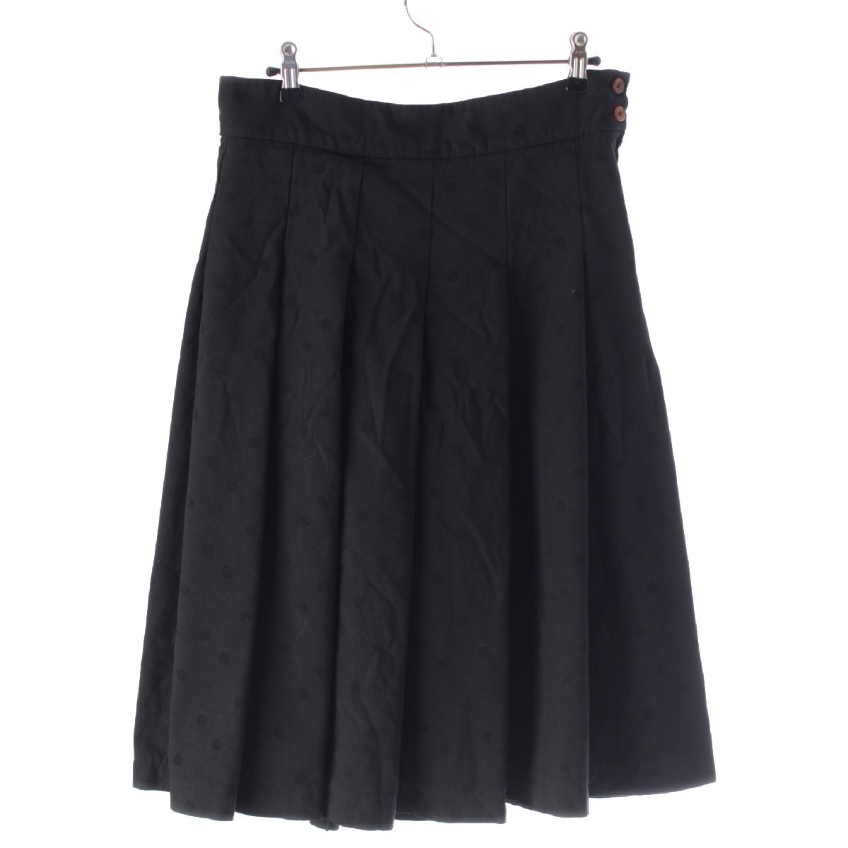 COMME des GARCONS AD2013 ComCom Dot Pleated skirt RL-S006 black XS