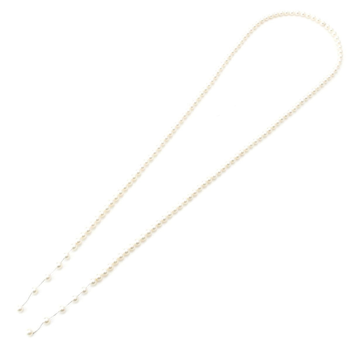 TASAKI Niagara Pearl long Necklace Pendant accessories jewelry K18 750WG white 0.3" 109.5g