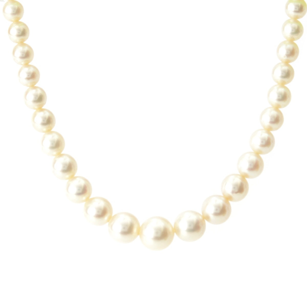 TASAKI Gradient Pearl Necklace Pendant accessories jewelry K14 585WG white 0.2"~0.3" 20.3g