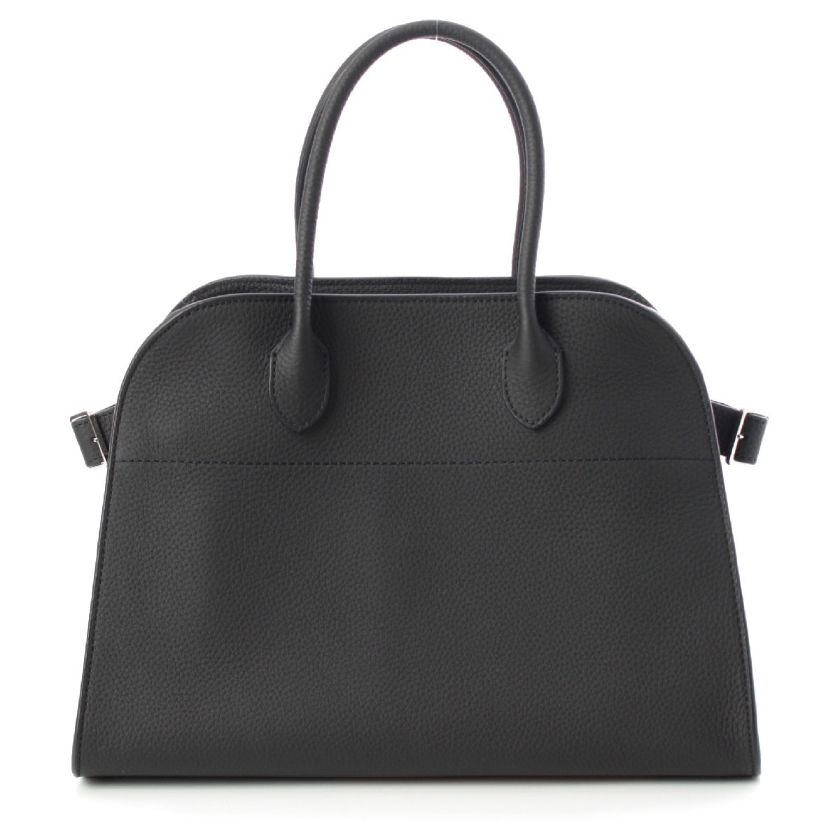 THE ROW Soft Margaux 12 Grained Calfskin Leather 2way Handbag Shoulder Bag W1586L black