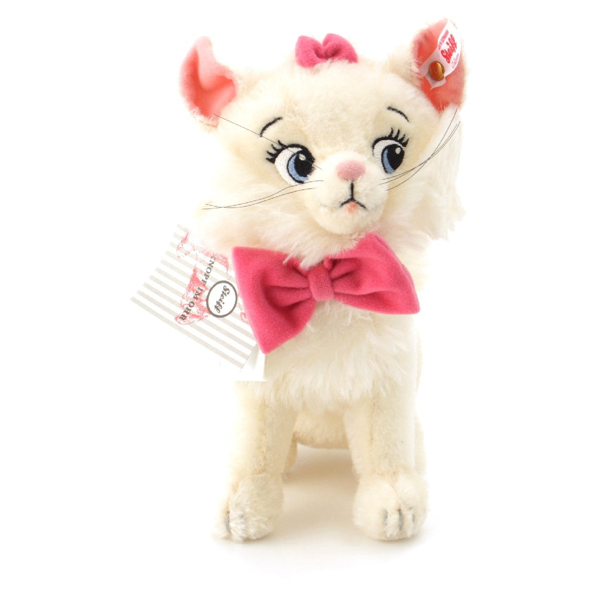 Steiff Disney Limited to 2020 mohair Marie the Aristocats Plush Doll Doll 355554 White pink