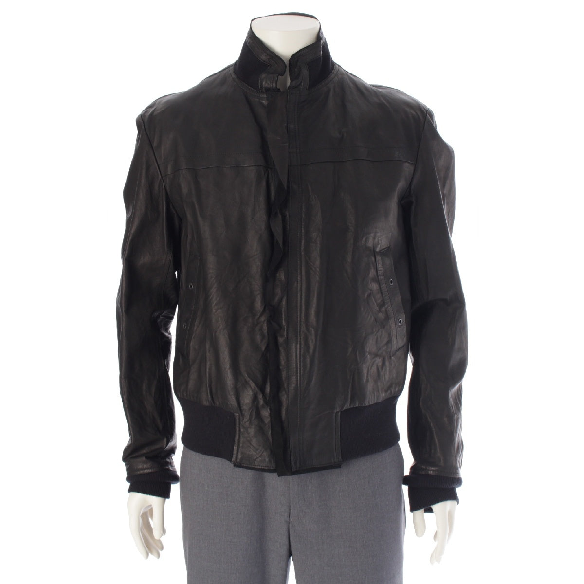 Y's 06AW Kangaroo leather Jacket Blouson outer MB-Y02-701 black 4